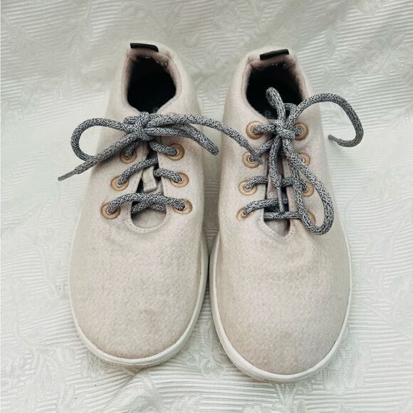 Allbirds Wool Runner Tennis Shoes Sz 10 White Gray - Picture 6 of 8